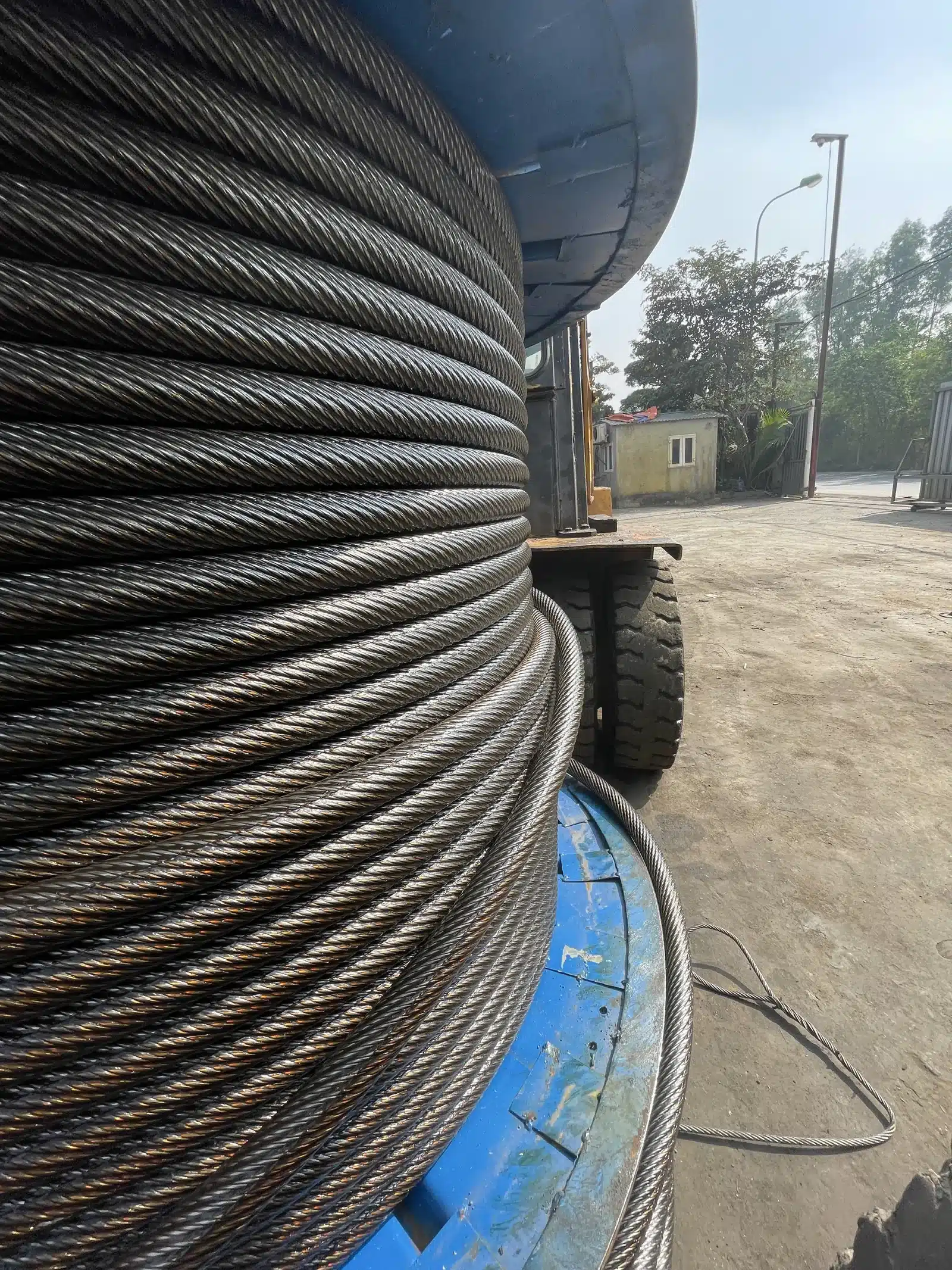 Cáp thép 35WxK7 trên tang cuốn – 35WxK7 on drum