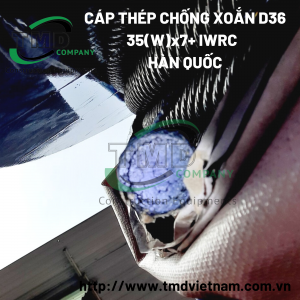 Cáp thép chống xoắn D36 35(W)x7+IWRC